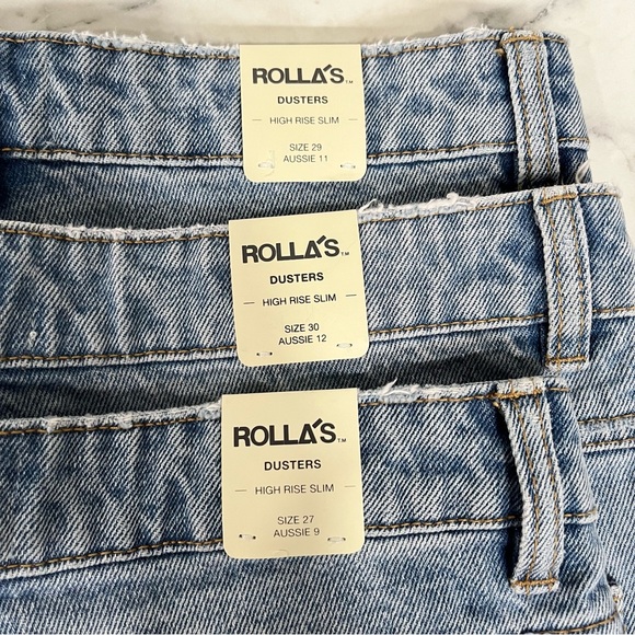 Rolla's Dusters High Rise Slim Jeans in Old Stone Wash women's - Picture 9 of 16
